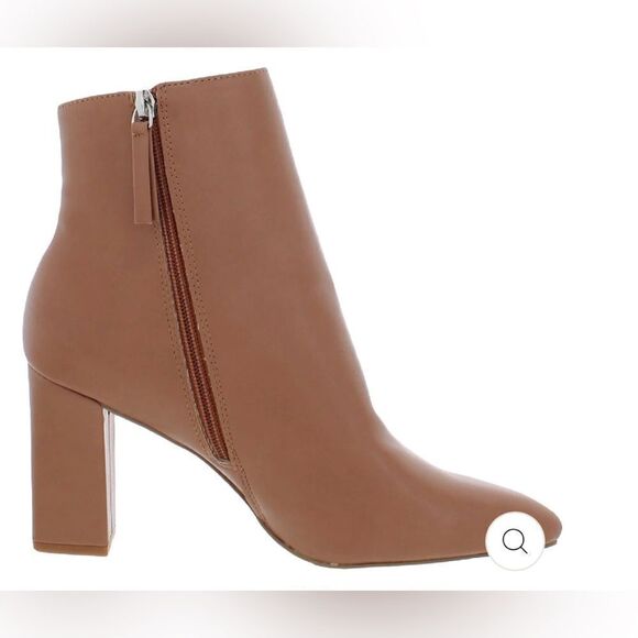 New MADDEN GIRL Faux Leather Flex Pointed Toe Zipper Women's Booties Caramel NWT - Picture 2 of 15